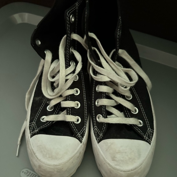 Converse Platform Original Black and White Sneakers - Picture 6 of 6